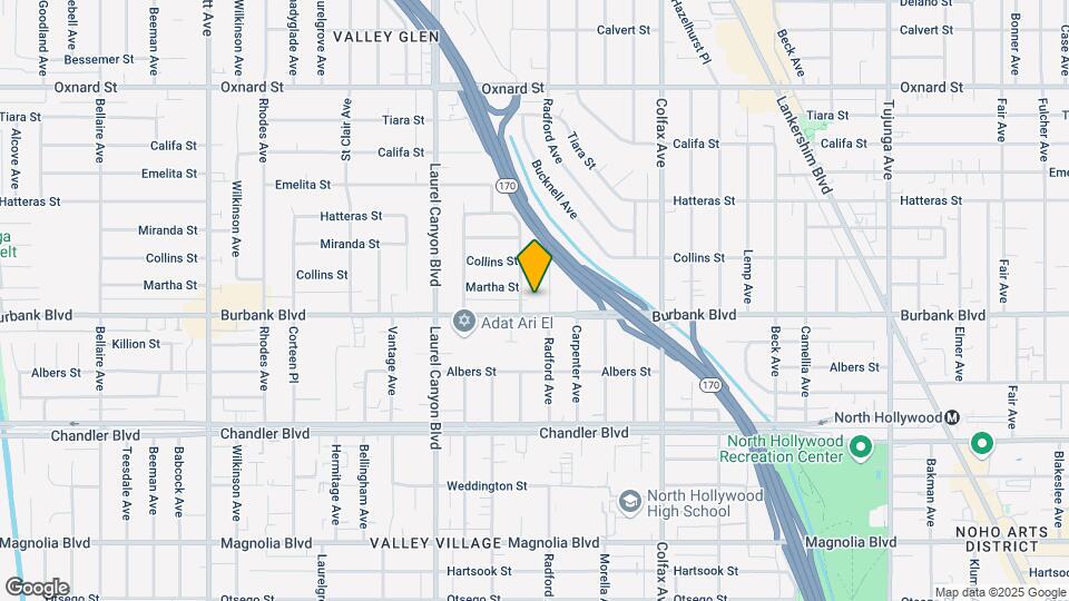 11915 Burbank Blvd Mapa y Detalles de la Ubicación