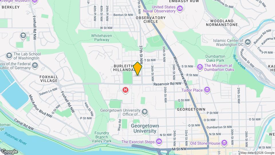 3716 R St NW Mapa y Detalles de la Ubicación