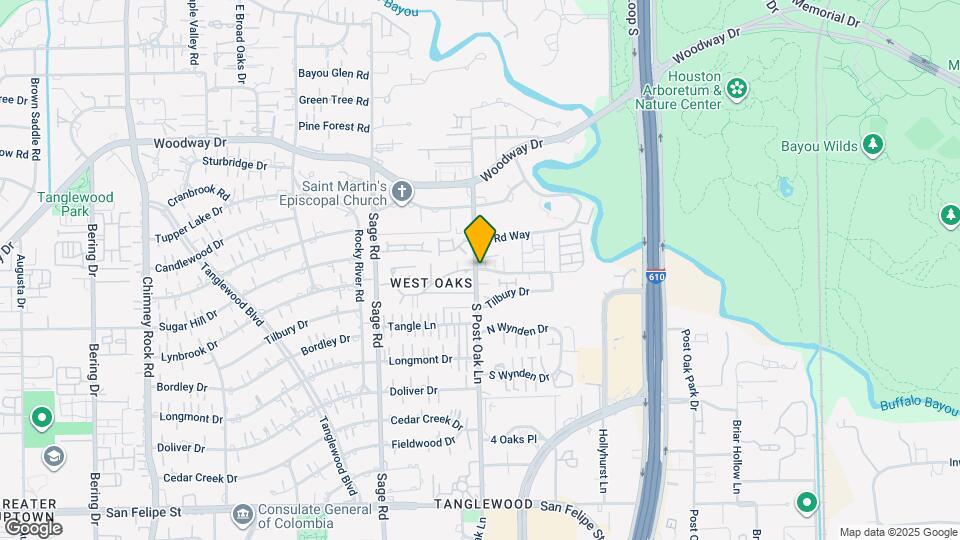 4999 Post Oak Timber Dr Map and Location Details