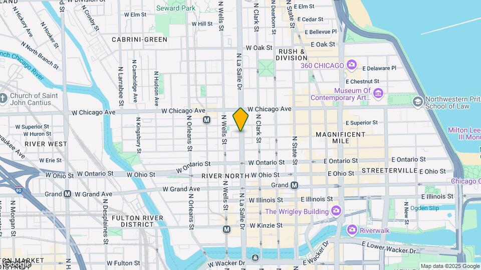 700 N La Salle Dr, Unit 1902 Map and Location Details