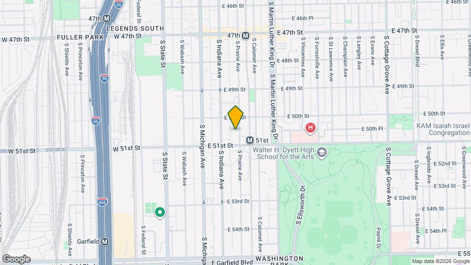 5032 S Prairie Ave Map and Location Details