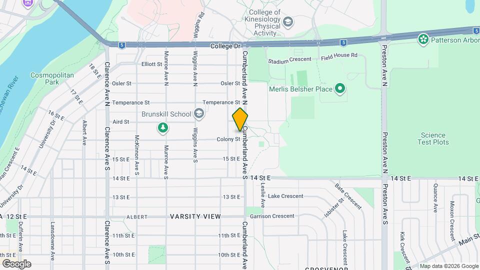 120 Cumberland Av S Map and Location Details