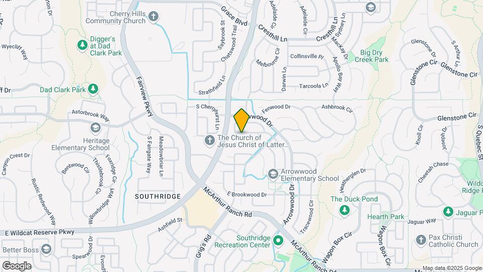 4425 E Lyndenwood Cir Mapa y Detalles de la Ubicación