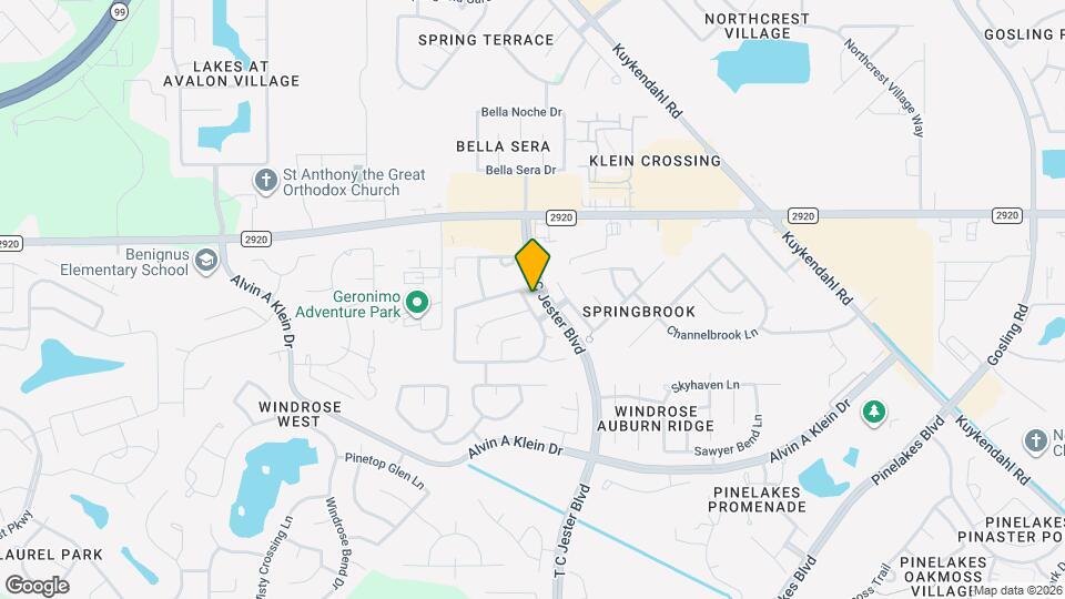 21314 Misty Brook Bend Ln Map and Location Details