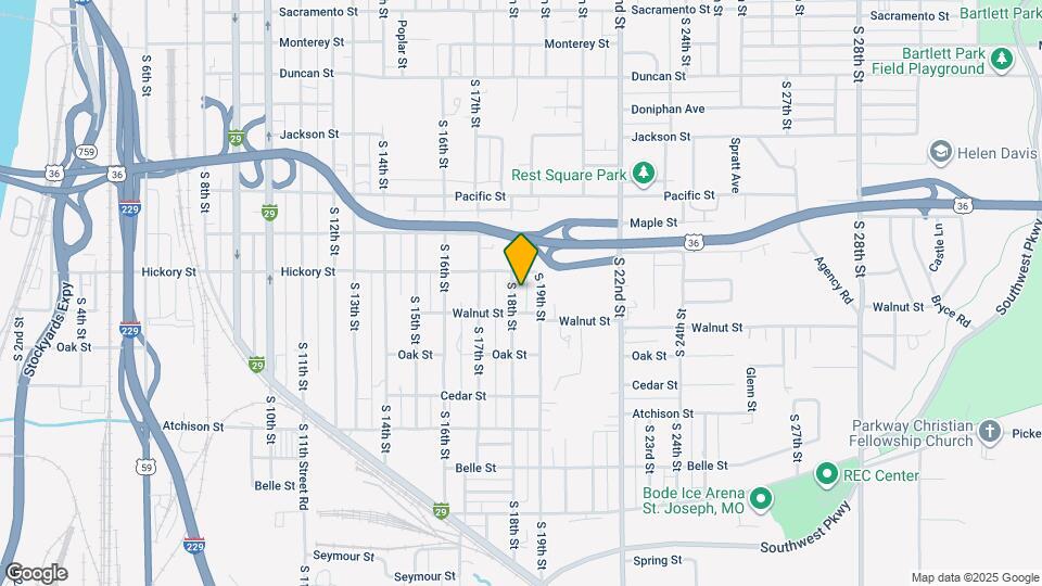 2319 S 18th St Map and Location Details