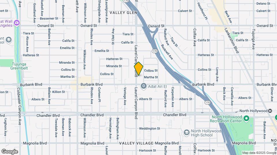 5626 Laurel Canyon Blvd Mapa y Detalles de la Ubicación