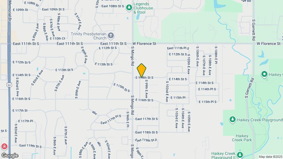 11401 S 98th E Ave Map and Location Details