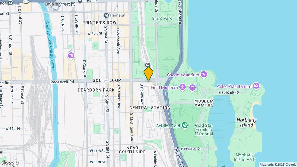 1211 S Prairie Ave, Unit 702 Map and Location Details