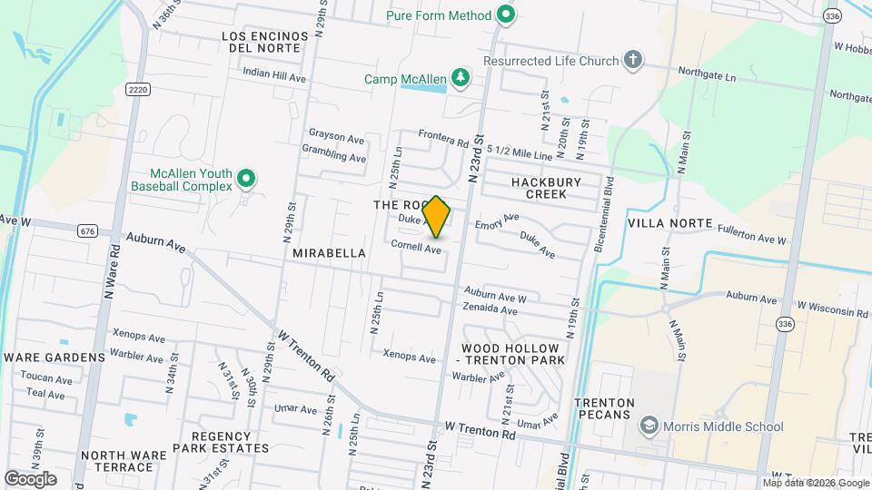 2400 Cornell Ave Map and Location Details
