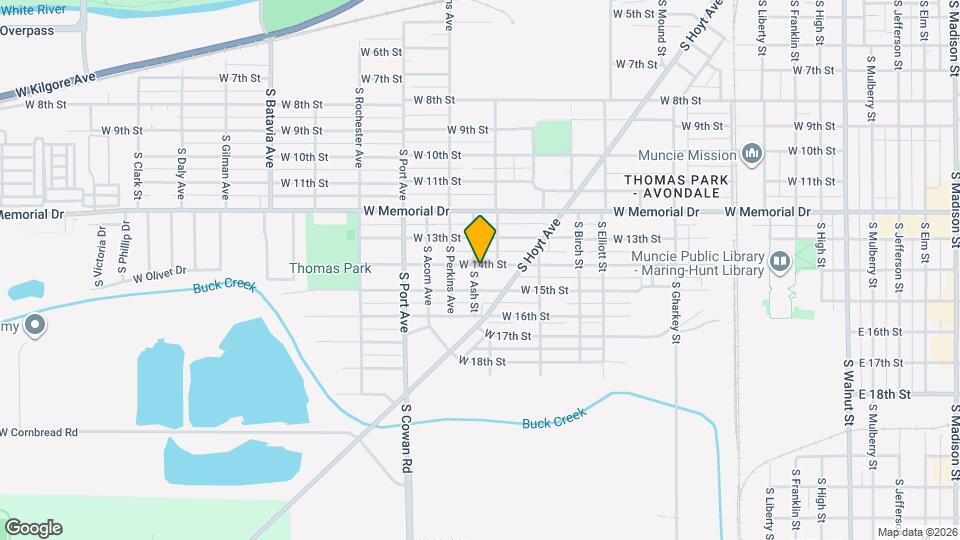 1421 W 14th St Map and Location Details