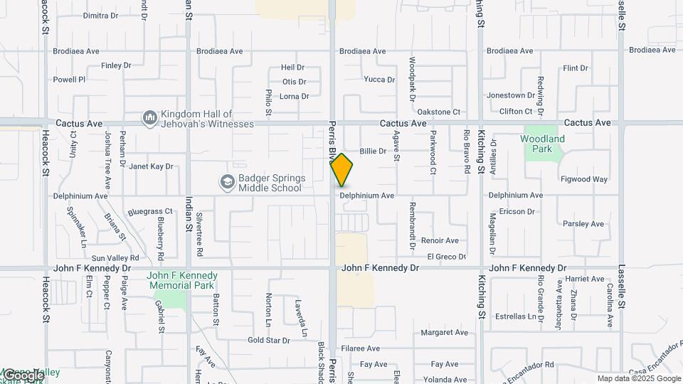 14740 Perris Blvd Map and Location Details