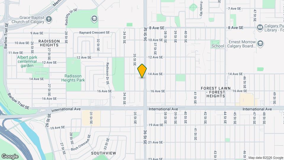 1515-1536 36 St SE Map and Location Details