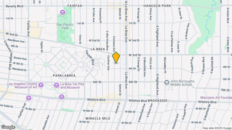 350 S Cloverdale Ave Map and Location Details