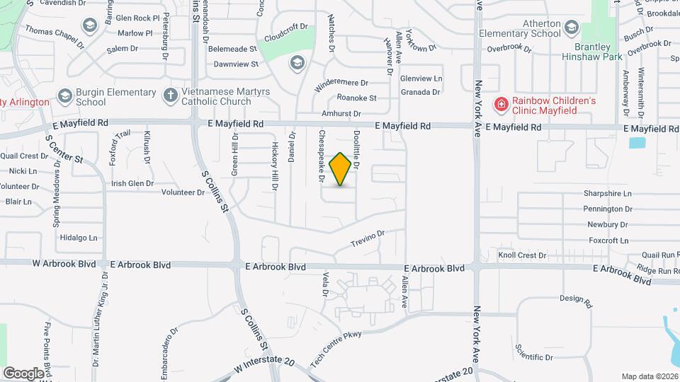 1410 Chinook Dr Map and Location Details