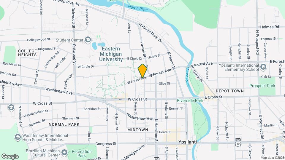 501 W Forest Ave Map and Location Details