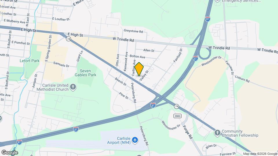 40 Valley St Map and Location Details