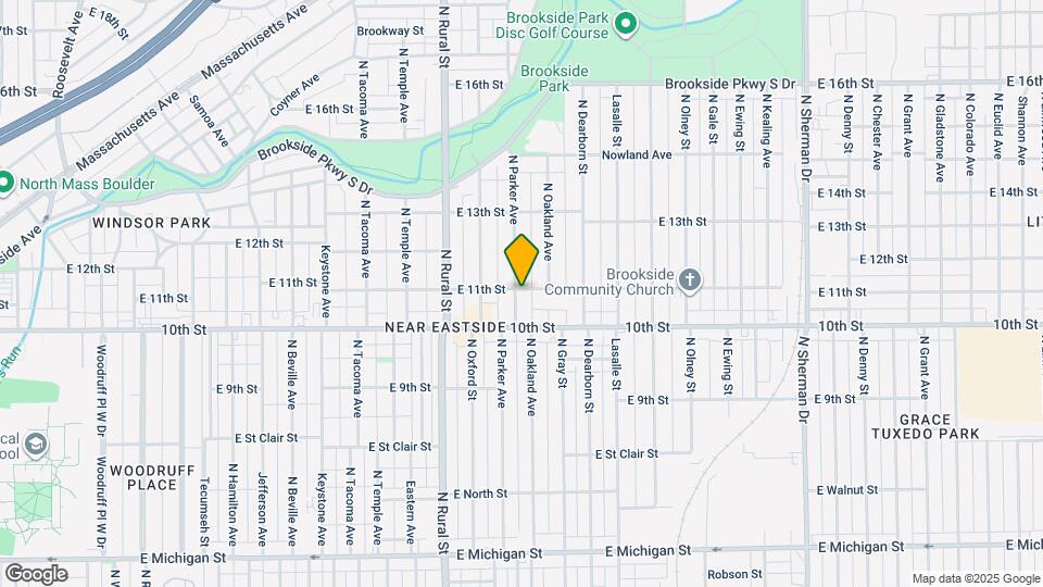 1035 N Parker Ave Map and Location Details