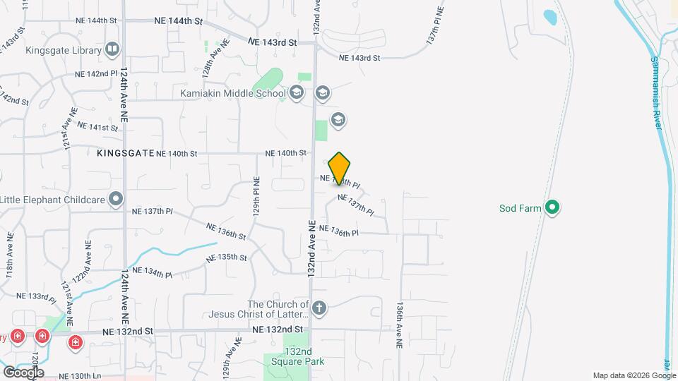 13316 NE 137th Pl Map and Location Details