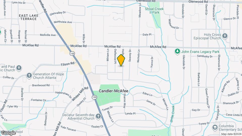 2101 Holly Hill Dr Map and Location Details