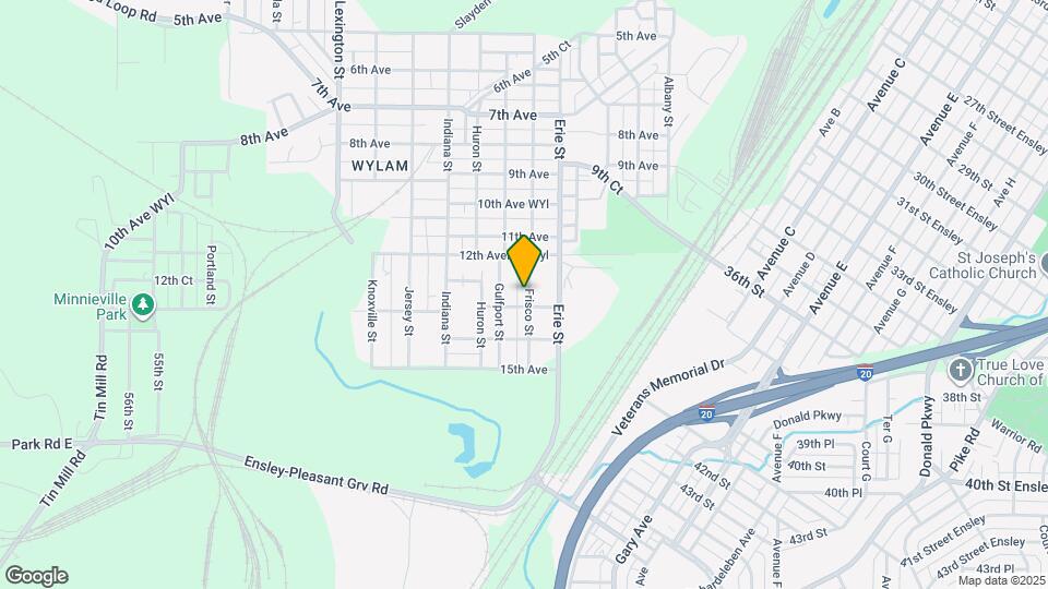 1232 Frisco St Map and Location Details