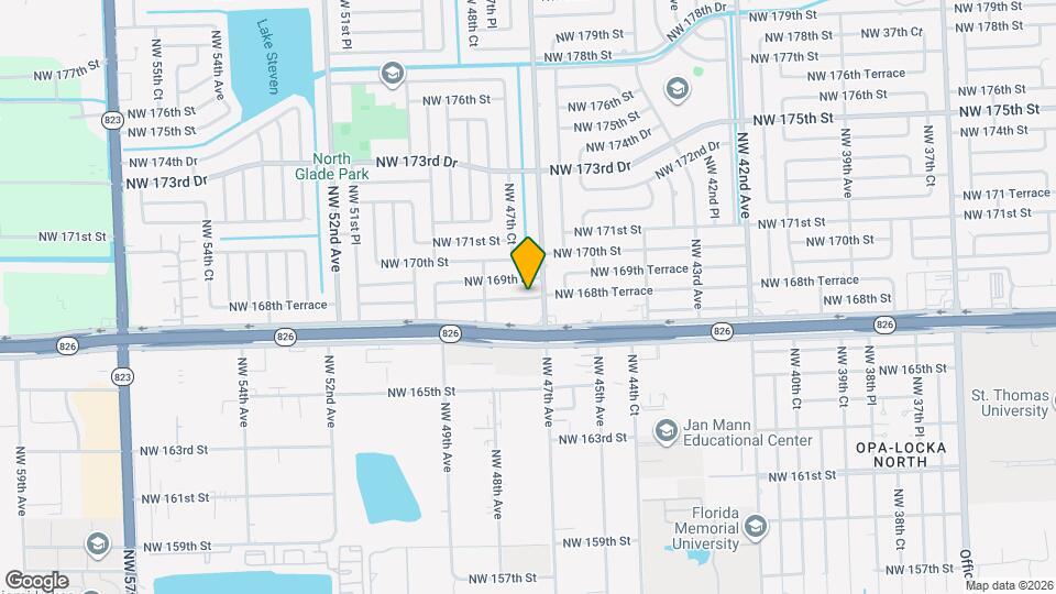 4717 NW 168th Ter Map and Location Details