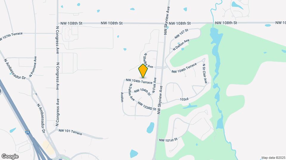 6618 NW 104th Terrace Map and Location Details