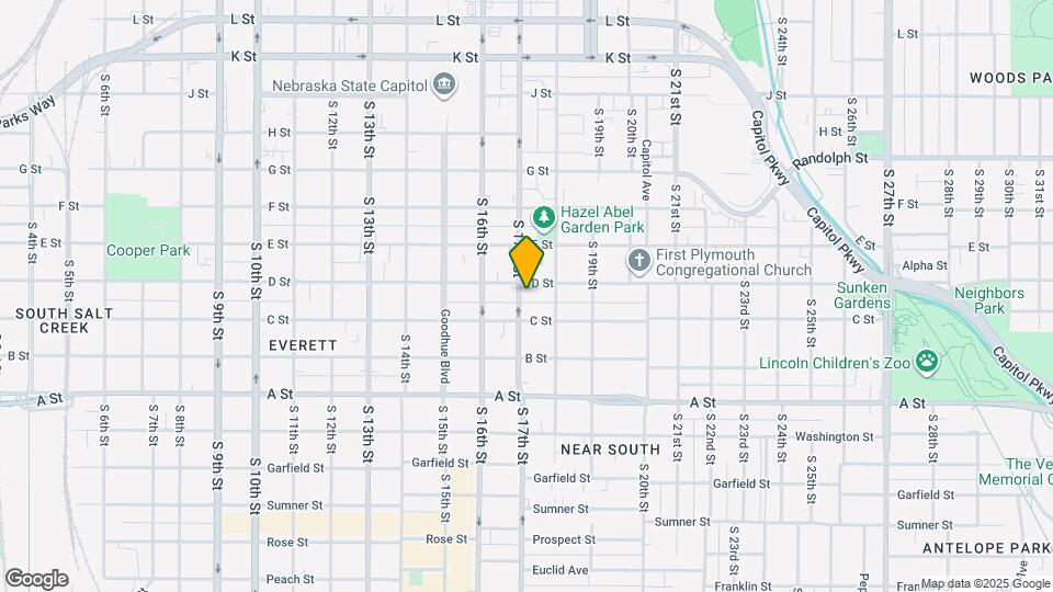 1116 S 17th St Map and Location Details