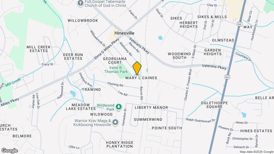 627 McDowell Rd Map and Location Details