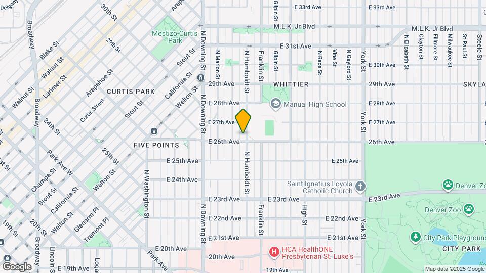 2611 N Humboldt St Map and Location Details