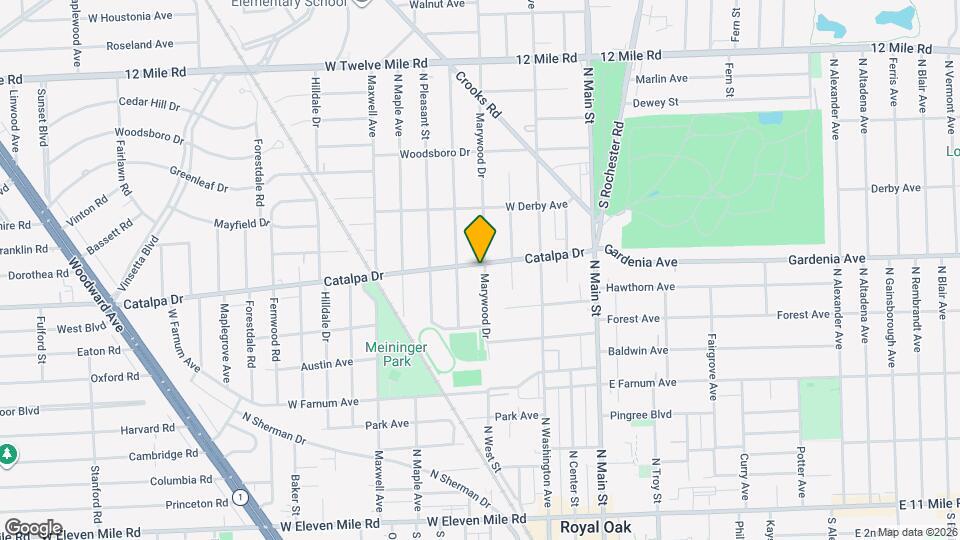 505 Catalpa Dr Mapa y Detalles de la Ubicación