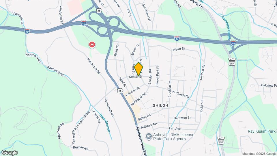 728 Center St Map and Location Details