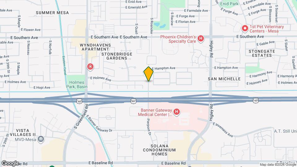 Garrett Mesa Map and Location Details