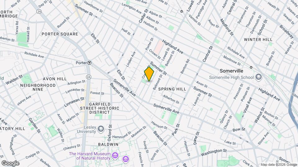 54 Lowell St, Unit 3 Map and Location Details