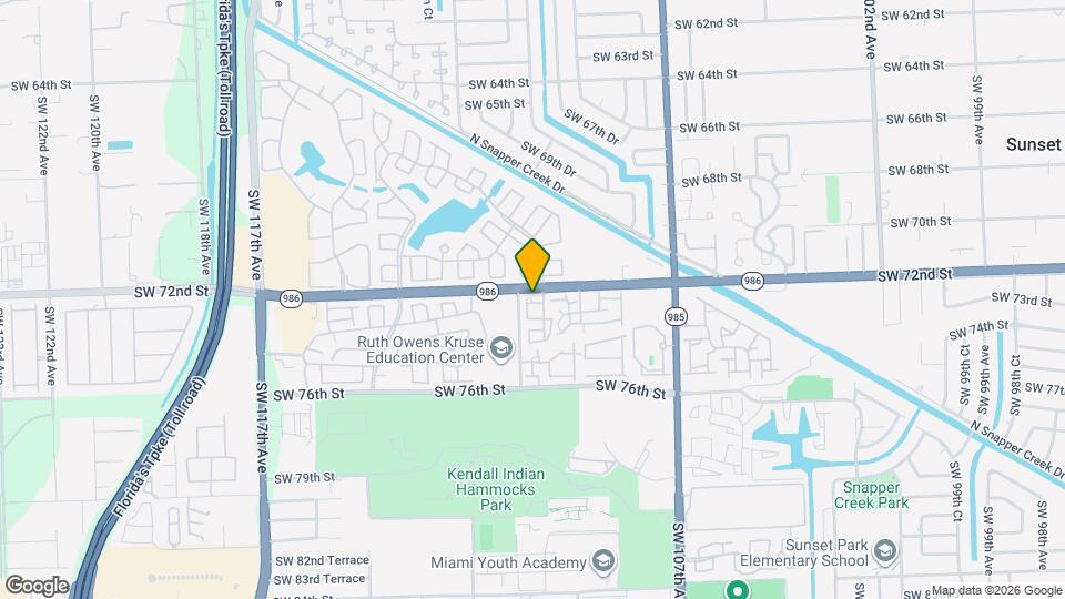 10975 SW 72nd Terrace Map and Location Details