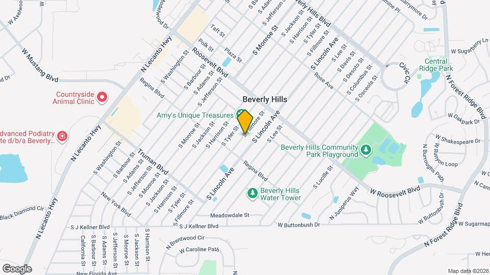 95 S Fillmore St Map and Location Details