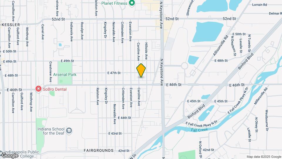 4615 Caroline Ave Map and Location Details