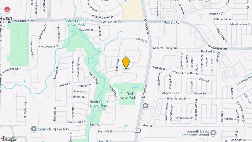 1933 Parktree Dr Map and Location Details