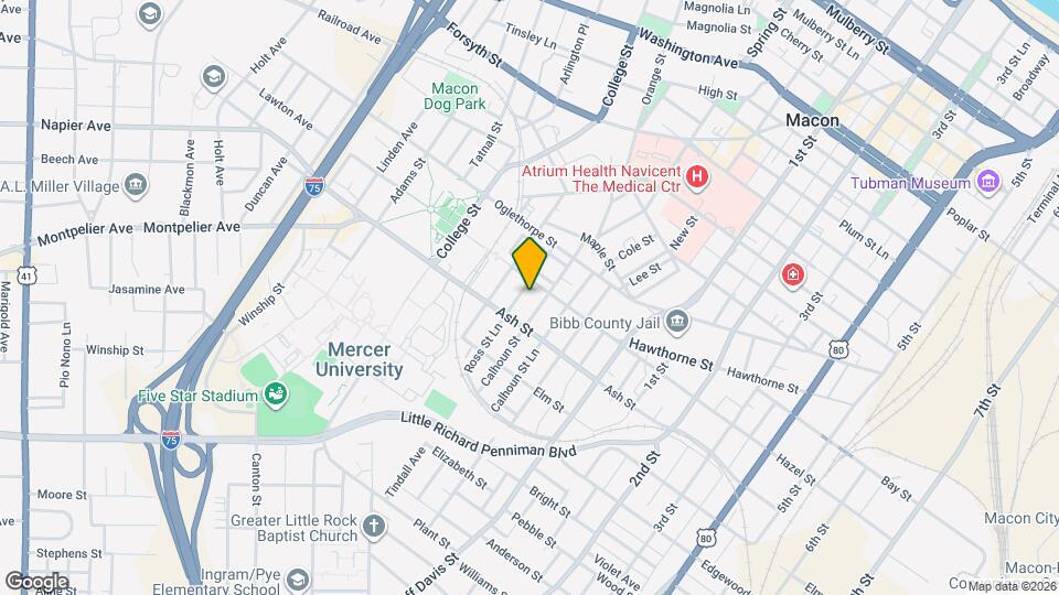 1227 Calhoun St Map and Location Details