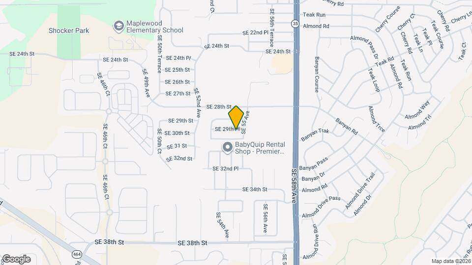 5460 SE 29th Pl Map and Location Details