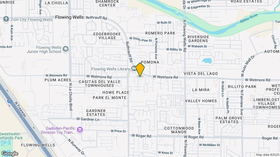1649 W Wetmore Rd Map and Location Details