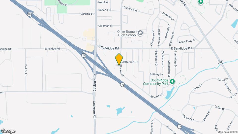 5825 Blocker St Map and Location Details