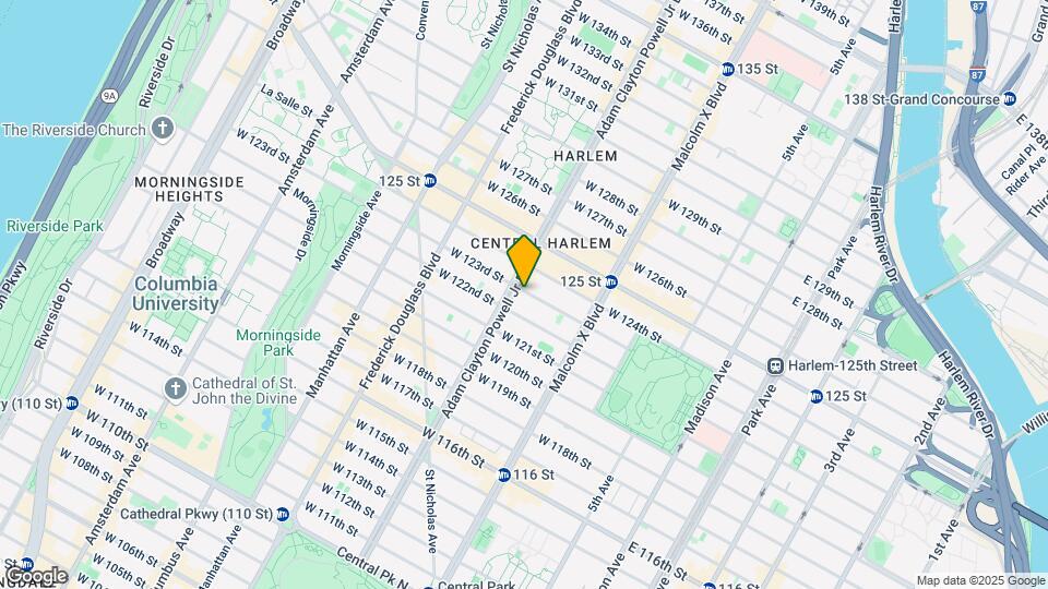 168 W 123 St Map and Location Details