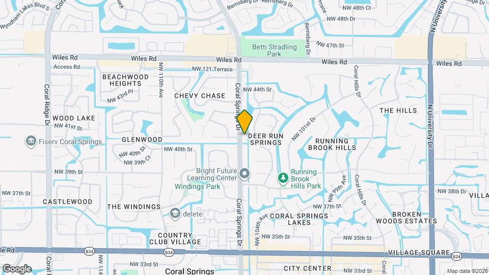 4119 Coral Springs Dr Map and Location Details