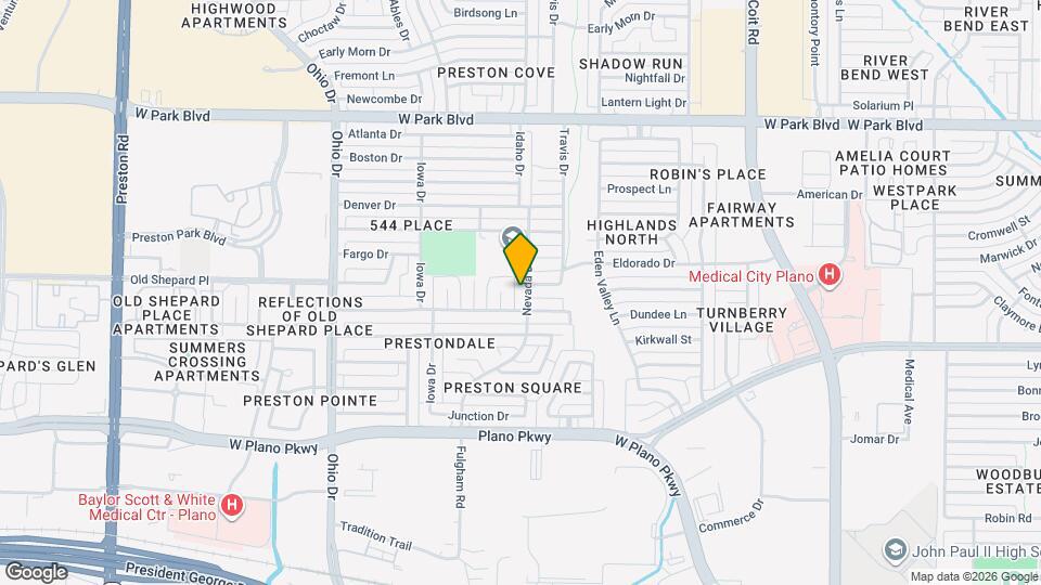 1609 Nevada Dr Map and Location Details