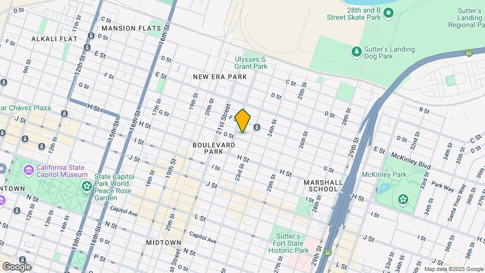 2211 G St Mapa y Detalles de la Ubicación