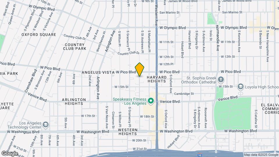 1404 S St Andrews Pl Map and Location Details