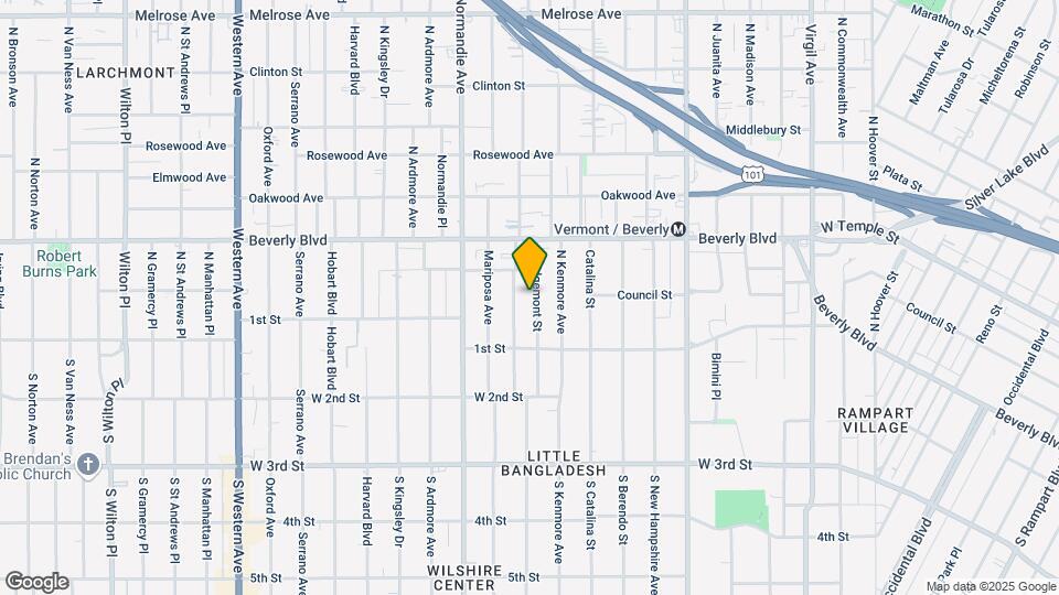 151 N Edgemont St, Unit 151 Map and Location Details