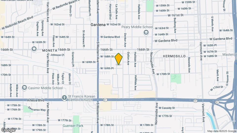 16926 La Salle Ave Map and Location Details