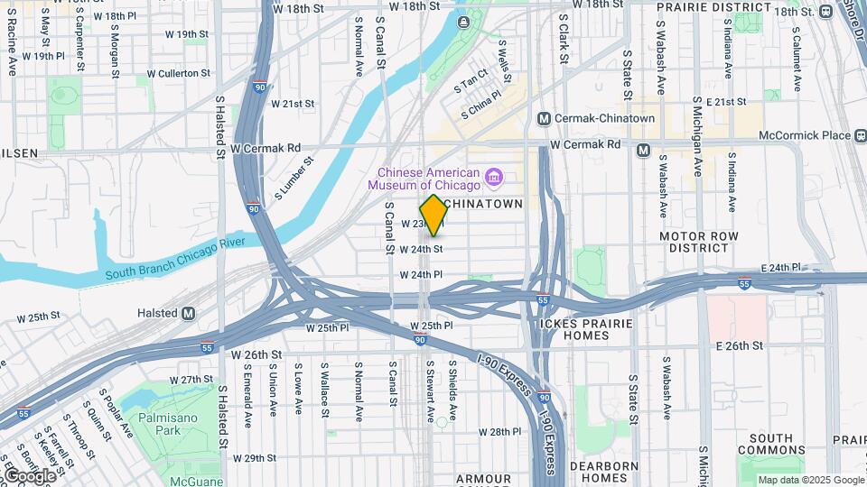 344 W 24th St Map and Location Details