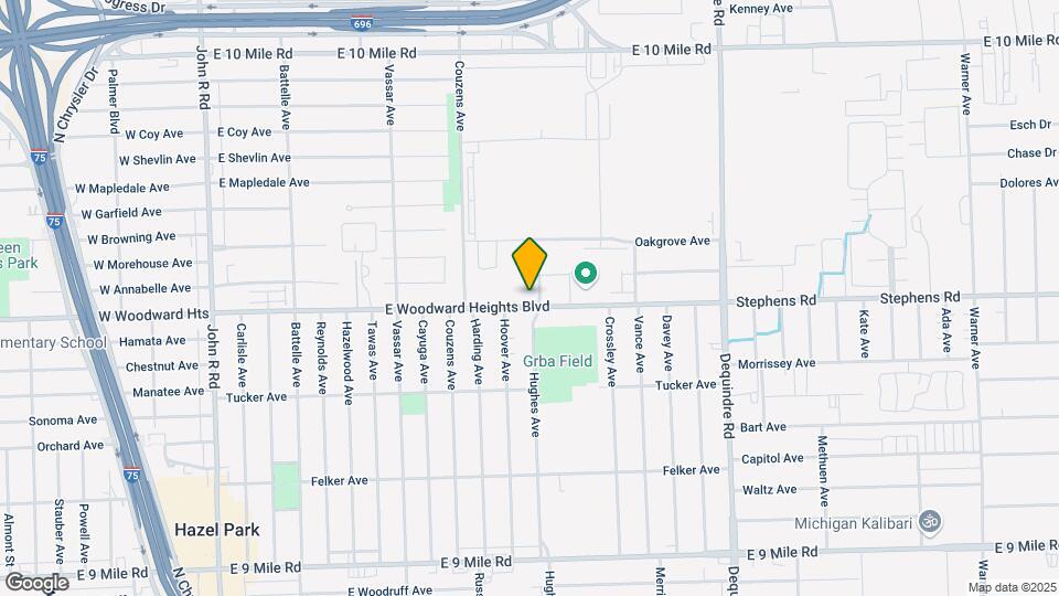 1251 & 1241 Woodward Heights, Hazel Park Map and Location Details